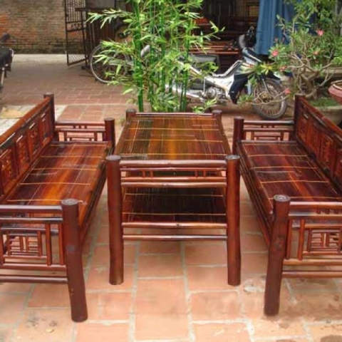 Trường kỷ tre, Trường kỷ tre giá rẻ, Trường kỷ tre Hà Nội, Mua trường kỷ tre